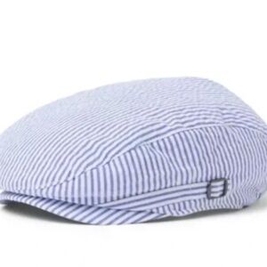 Janie and Jack Blue and White Striped Beret 2t to 3